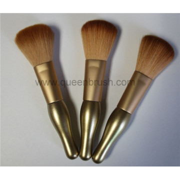 Gold Wood Handle Nylon Hair Best Powder Brush